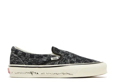 Vans Raised By Wolves X  Og Classic Slip-on Lx 'tv Static' In Black