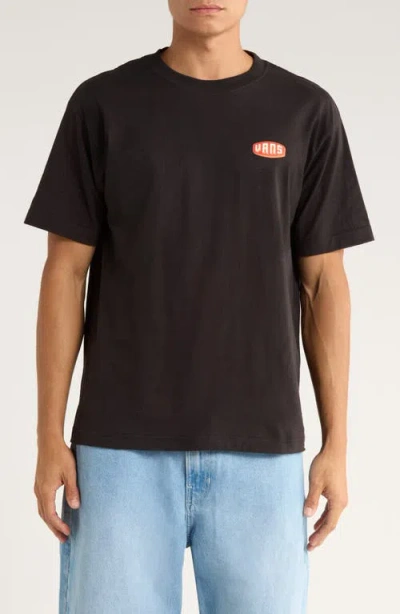 Vans Raised Up Cotton Graphic T-shirt In Black