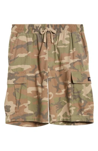 Vans Range Loose Camouflage Cargo Shorts In Vintage Camo
