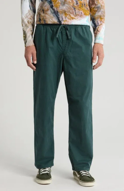 Vans Range Relaxed Elastic Waist Pants In Green Gables
