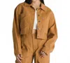 Vans Raynes Crop Trucker Jacket In Brown Sugar In Brown
