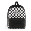 Vans Realm Bee Checkerboard Backpack 'black White' In Multi
