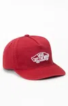 Vans Red Classic Snapback Hat In Red