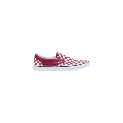 Vans Red Fabric Sneaker In Animal Print