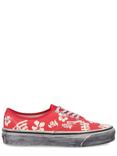 Vans Red Textile Sneakers