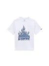 Vans Reflective Checkerboard Flame T-shirt In White