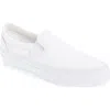 Vans Ua Classic Slip-on Stackform Sneakers Canvas True White In Lx Leather White/white