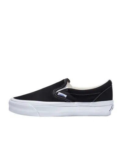 Vans Knu Slip Man Sneakers Black Size 12 Soft Leather In White