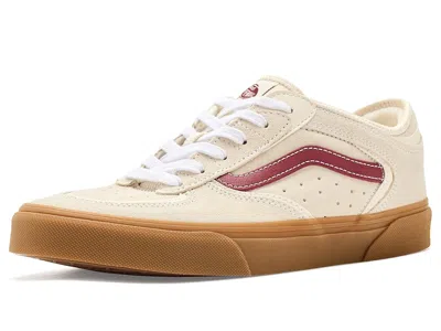 Vans Rowley Classic Athletic Shoes Cream/burgundy: Men's 7.5 - Women's 9 Medium In Neutral