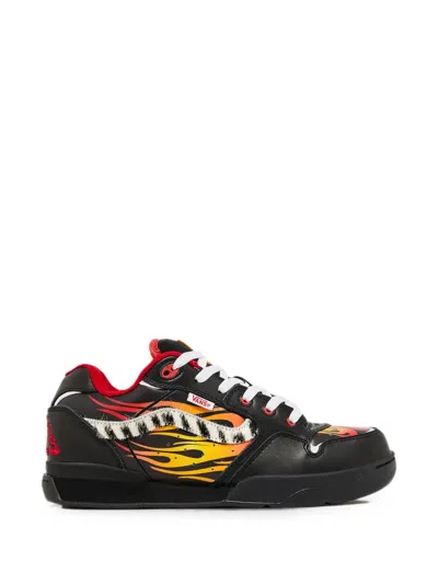 Vans Rowley Xlt Lx Flame-print Sneakers In Black