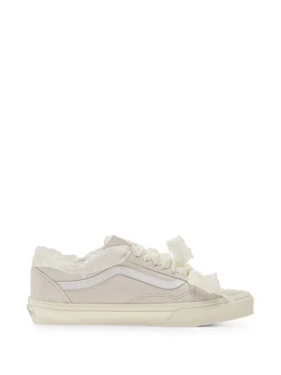 Vans Ruffle-trimmed Old Skool Sneakers In White