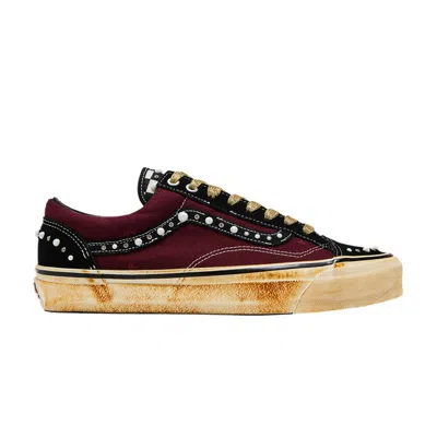 Pre-owned Vans Satoshi Nakamoto X Old Skool Reissue 36 'pearlized Port Royale' Complexcon Exclusive | Red | Me