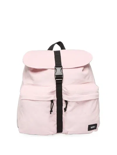 Vans Scatter Corduroy Buckle Backpack In Pink
