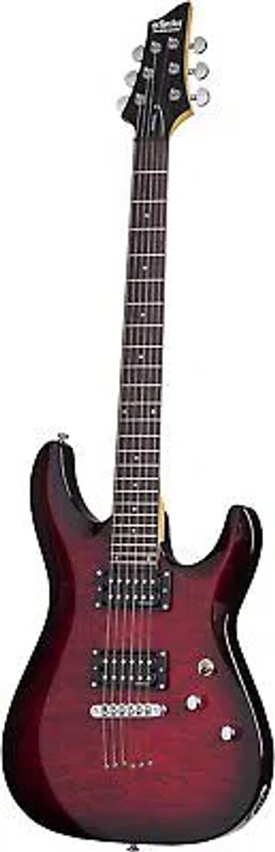 Pre-owned Vans Schecter C-6 Plus Solid-body Electric Guitar, Stcb In Pink