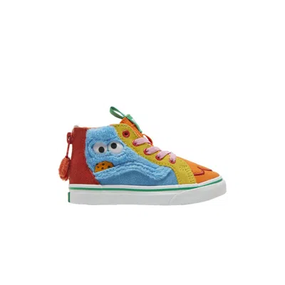 Pre-owned Vans Sesame Street X Sk8-hi Zip Toddler 'cookie Monster' | Multi-color | Infant Size 2.5