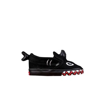 Pre-owned Vans Shark Week X  Slip-on V Toddler 'black Red White' | Infant Size 9