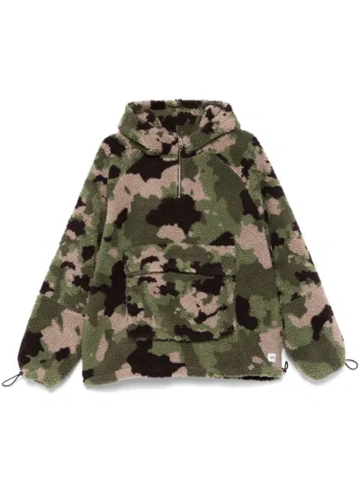 Vans Sherpa-fleece Hoodie In Green