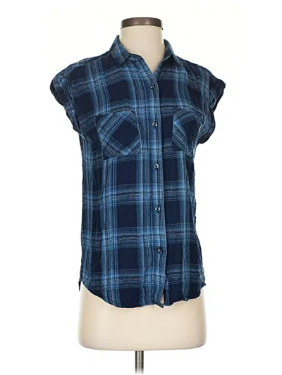 Pre-owned Vans Short Sleeve Blouse In Blue