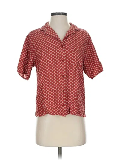 Pre-owned Vans Short Sleeve Blouse In Red