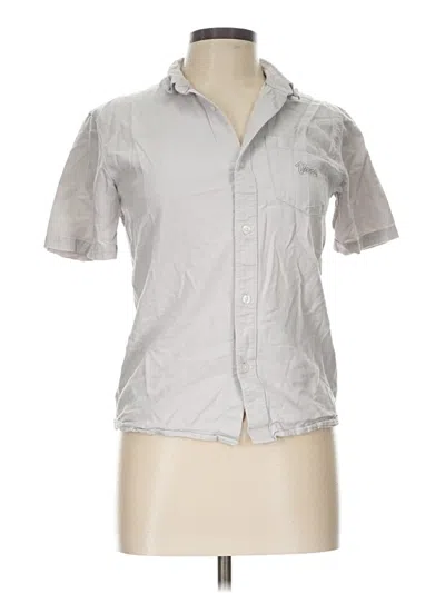 Pre-owned Vans Short Sleeve Button Down Shirt In Silver