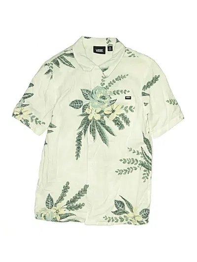 Pre-owned Vans Kids' Short Sleeve Top Green Tops