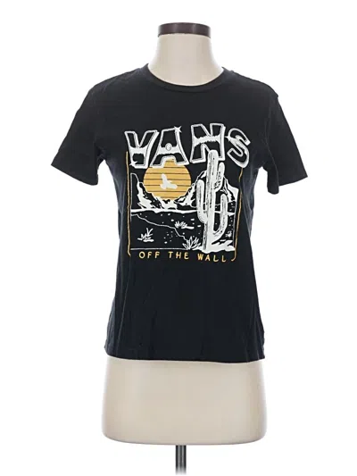 Pre-owned Vans Short Sleeve T-shirt In Black