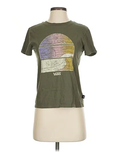 Pre-owned Vans Short Sleeve T-shirt In Green
