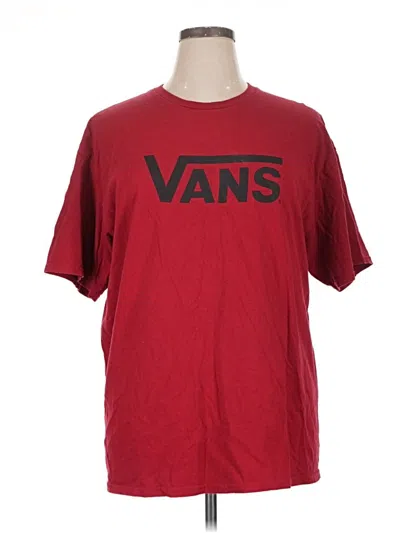 Pre-owned Vans Short Sleeve T-shirt In Red