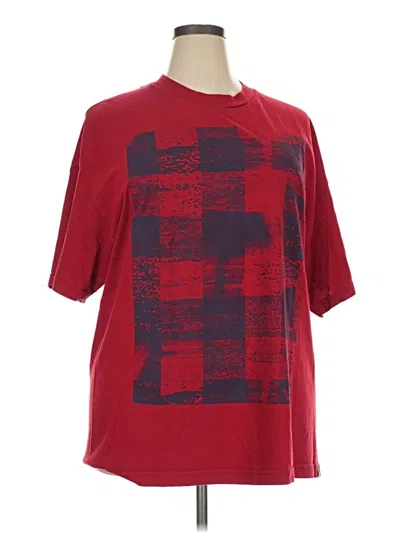 Pre-owned Vans Short Sleeve T-shirt In Red