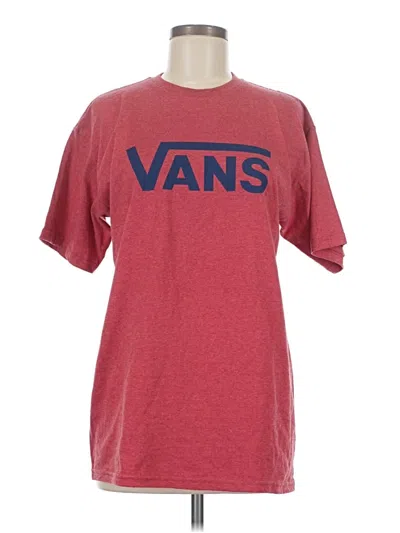 Pre-owned Vans Short Sleeve T-shirt In Red