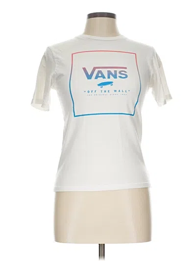 Pre-owned Vans Short Sleeve T-shirt In White