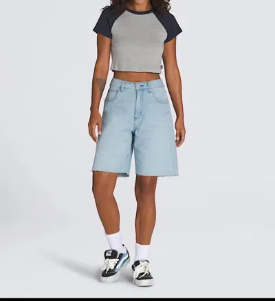 Vans Sirelle Cut-off Jorts In Blue