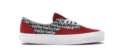 Pre-owned Vans Size 10.5 -  Era 95 Dx X Fear Of God Collection 2 Red 2017