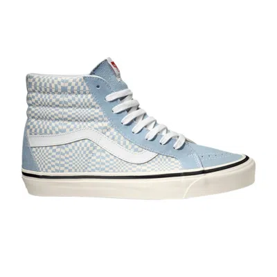 Pre-owned Vans Sk8-hi 38 Dx Anaheim Factory 'light Blue Warp Check' | Men's Size 8