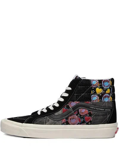 Vans Sk8-hi 38 Dx Anaheim "positivity Patchwork Black" Sneakers In Multi