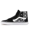 Vans Sk8-hi Men's High Shoe (bandana) Black/true White In Black