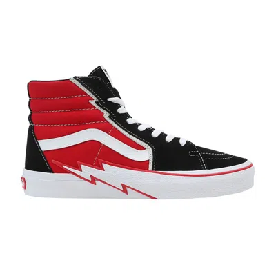 Pre-owned Vans Sk8-hi 'bolt - Black Red'