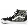 Vans Sk8-hi Canvas Sneakers Black/white In Black