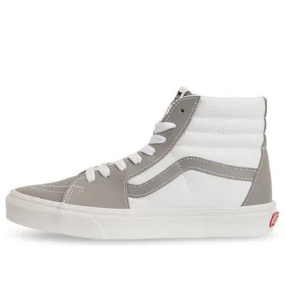 Vans Sk8-hi Casual Skateboarding Shoes Unisex Gray White