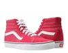 Vans Sk8-hi Crimson/white Classic Hi Top Unisex Sneakers Vn0a38geq9u