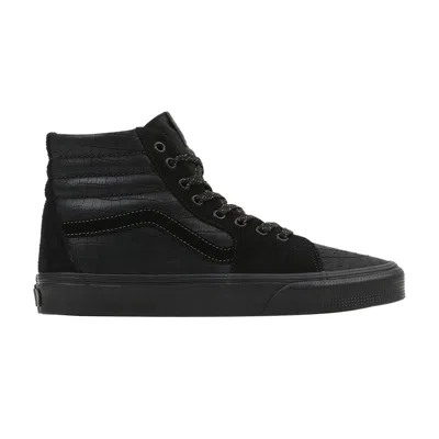 Pre-owned Vans Sk8-hi 'croc Patchwork' In Black
