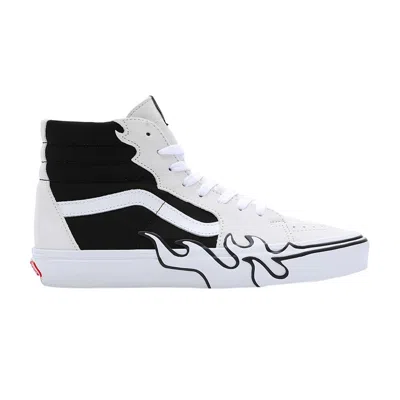 Pre-owned Vans Sk8-hi 'flame - White Black'