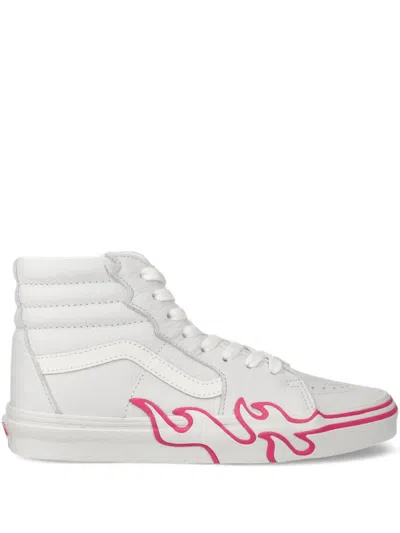 Vans Sk8-hi Flame High-top Sneakers In White