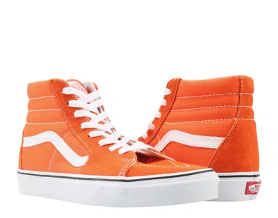 Vans Sk8-hi Flame/true White Classic Hi Top Unisex Sneakers Vn0a38ge2w1