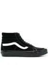 Vans Men's High Shoe Sk8-hi Suedecanvas/black In Black