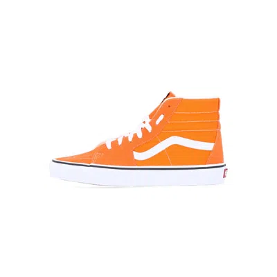 Vans Sk8-hi Men's High Shoe (color Theory) Orange Tiger/true White In Arancio Vivaci