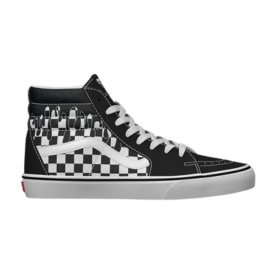 Pre-owned Vans Sk8-hi 'paint Drip Checkerboard' In Black
