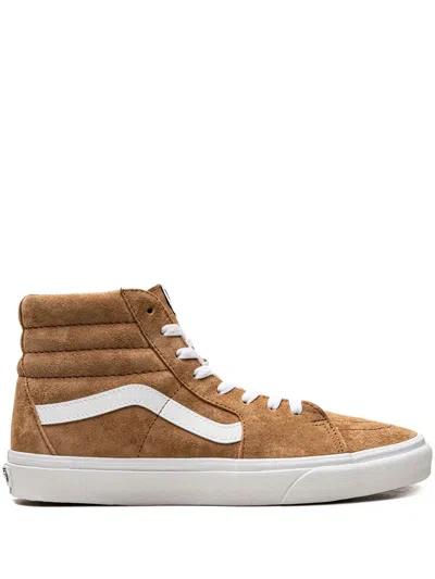 Vans Sk8-hi Pig Suede Sneakers In Fatal Floral/golden Brown