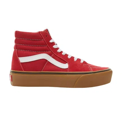 Pre-owned Vans Sk8-hi Platform 2.0 'gum - Scooter' | Red | Men's Size 6.5