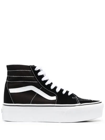 Vans Sk8-hi Platform Sneakers In Black